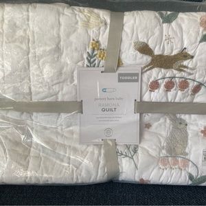 Brand New Pottery Barn Ramona Woodland Toddler Quilt